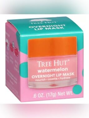 Tree Hut Watermelon Overnight Lip Mask — Hydrating Pink Balm